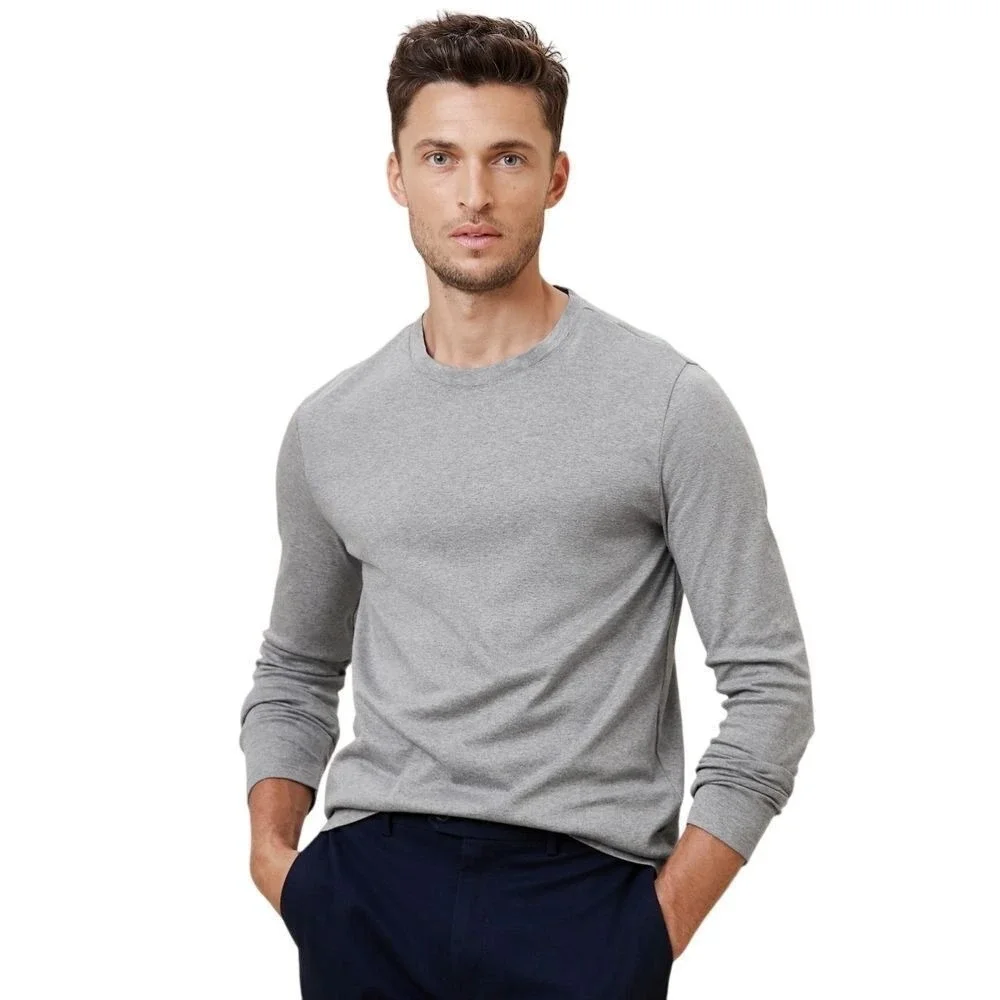 Banana Republic XL Cotton Silk Cashmere Blend Gray‎ Crew Neck Luxury Sweater XL